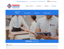 Tablet Screenshot of fargoslogistics.com
